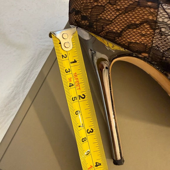 BCBGMaxAzria Black Lace Heels. Style MA-OPIA. - Picture 9 of 11